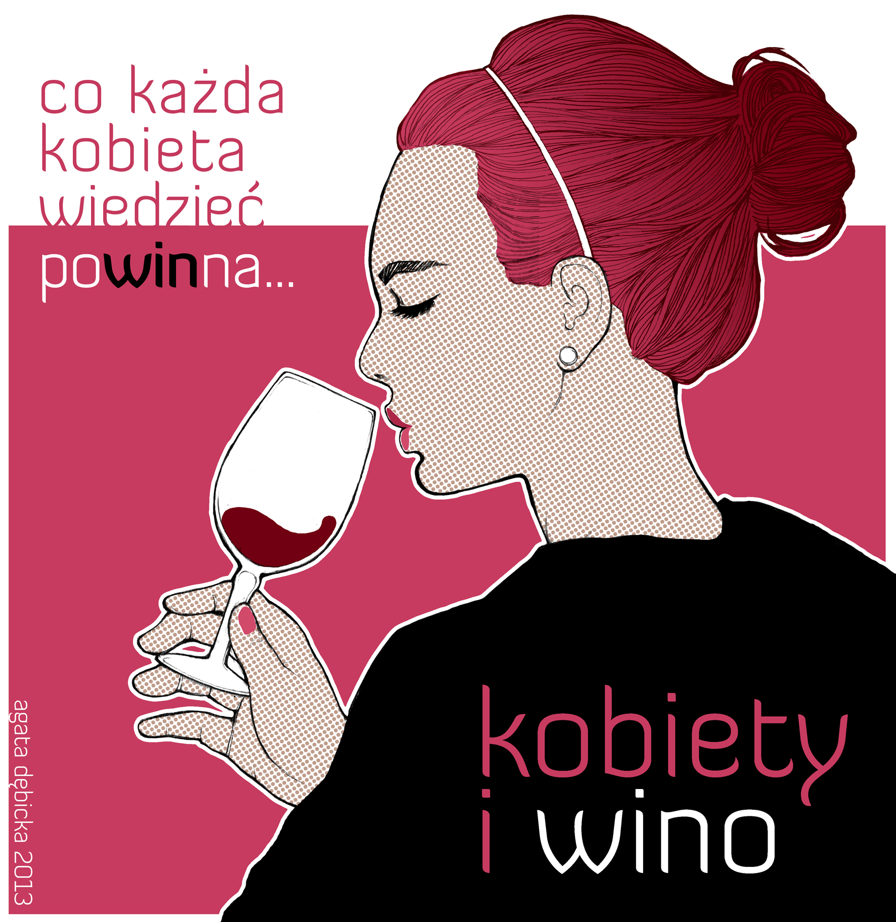reklama_logo kobiety i wino naklejka reklamowa